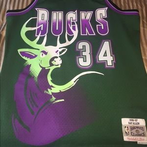 AUTHENTIC 1996-1997 RAY ALLEN THROWBACK JERSEY.